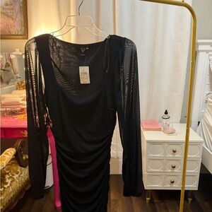 Windsor Black Long Sleeve Dress